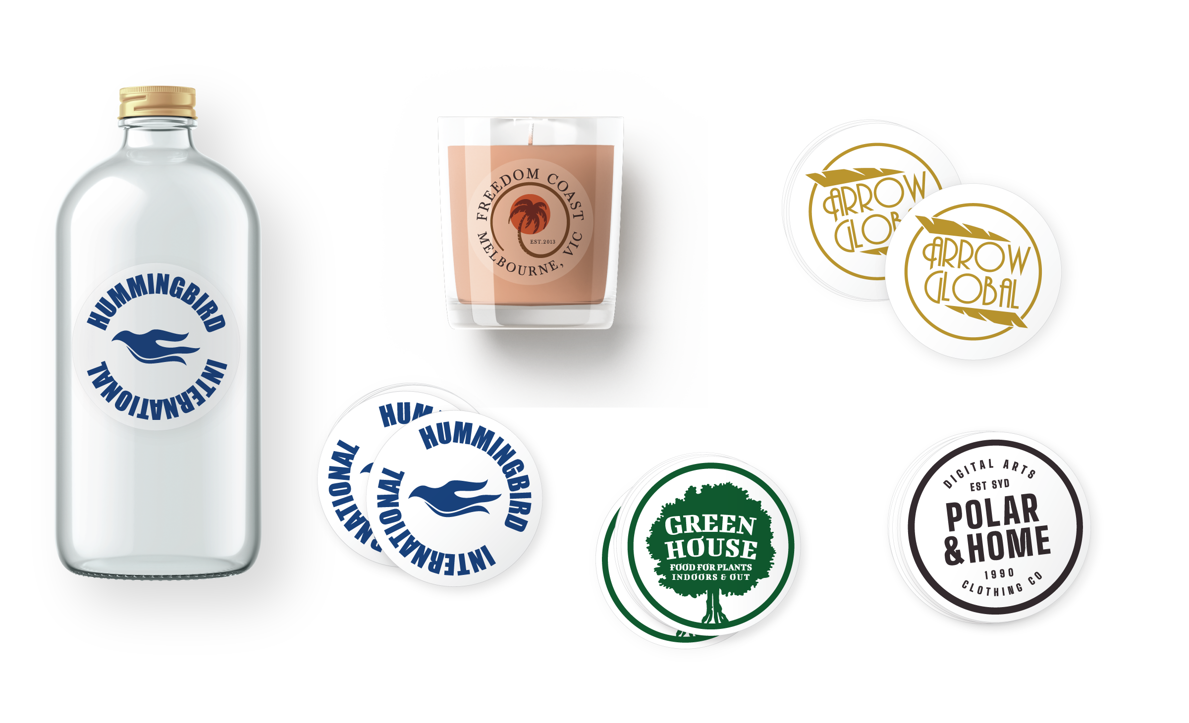 Transparent Store Sticker Transparent Round Stickers - Custom Stickers | StickerPress